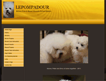 Tablet Screenshot of lepompadourkennels.com